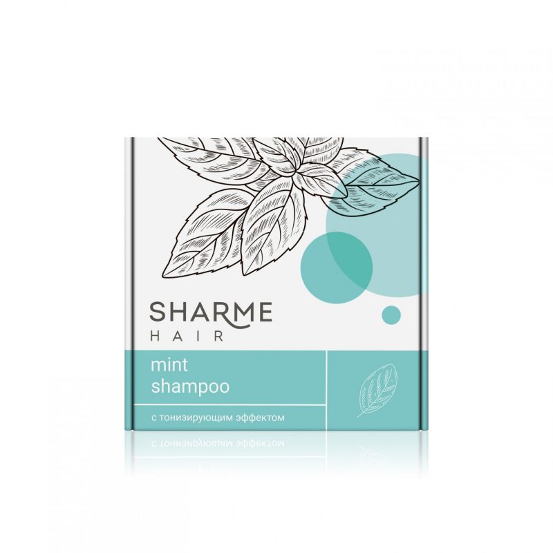 Натуральный твердый шампунь Sharme Hair Mint с тонизирующим эффектом, 50 г